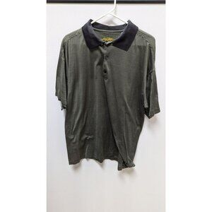 Jack Lipson Signature Green/Black Striped Polo Shirt